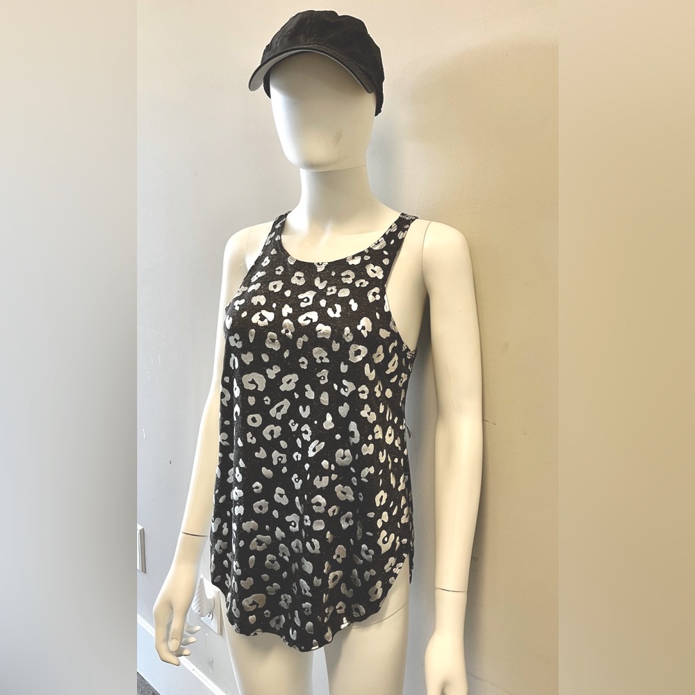 Terez silver foil tank